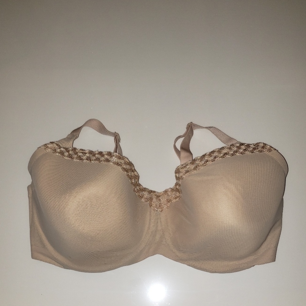 LeMystère Embroidered Nude Padded Bra 40DDD